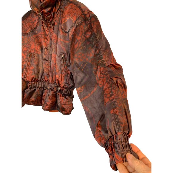 VTG 90s Womens 10 Obermeyer Ski Jacket Floral Print EUC  RAA10419 - Picture 13 of 13